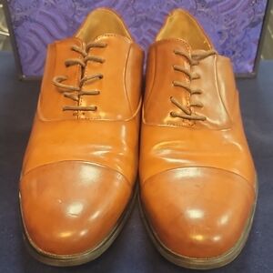 Kenneth Cole Tan Leather Oxfords Size 10